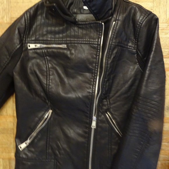 CI SONO BY CAVALINAI FAAUX LEATHER MOTO JACKET - Picture 1 of 3